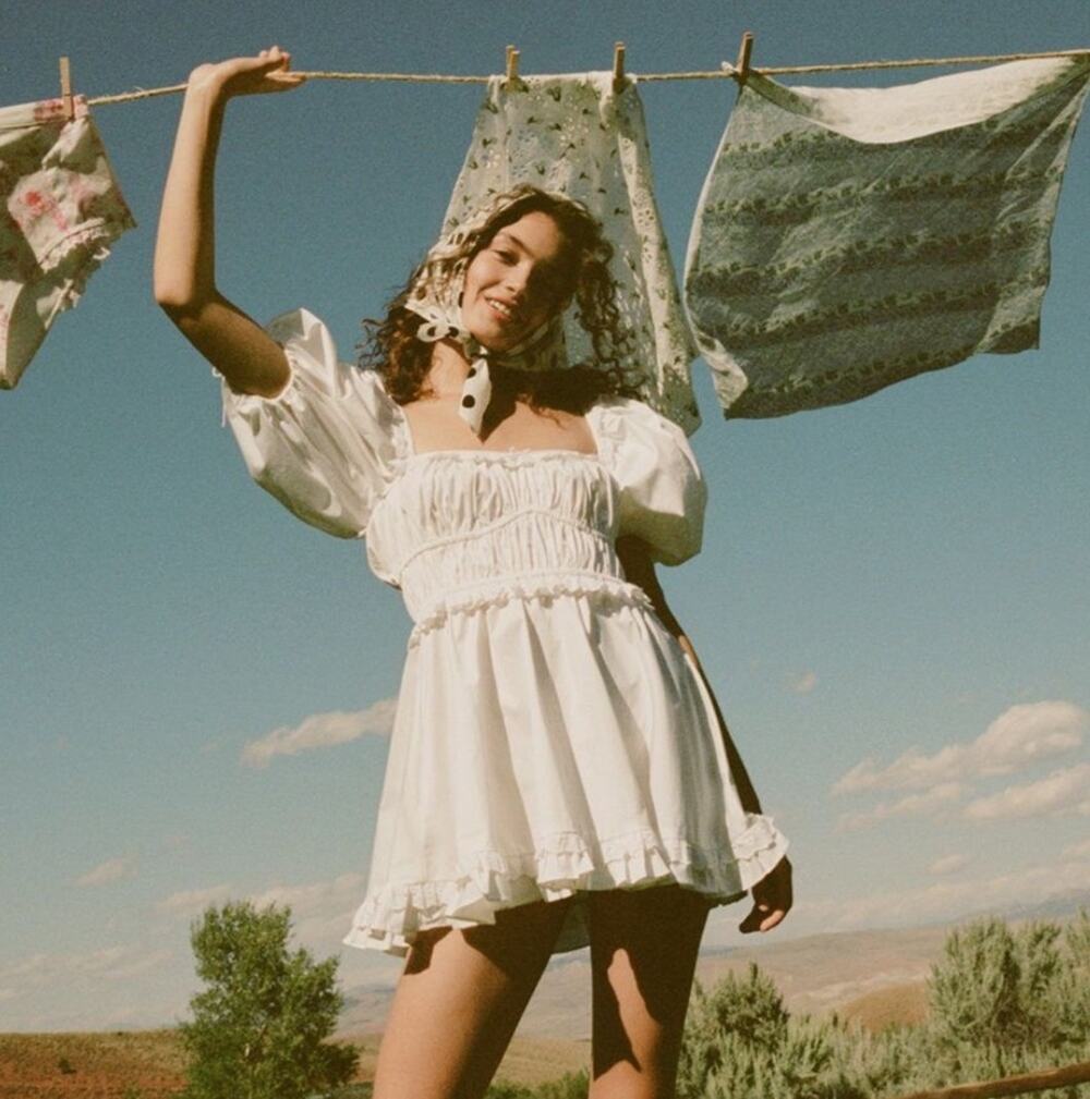 For Love and Lemons White Jackson Mini Dress